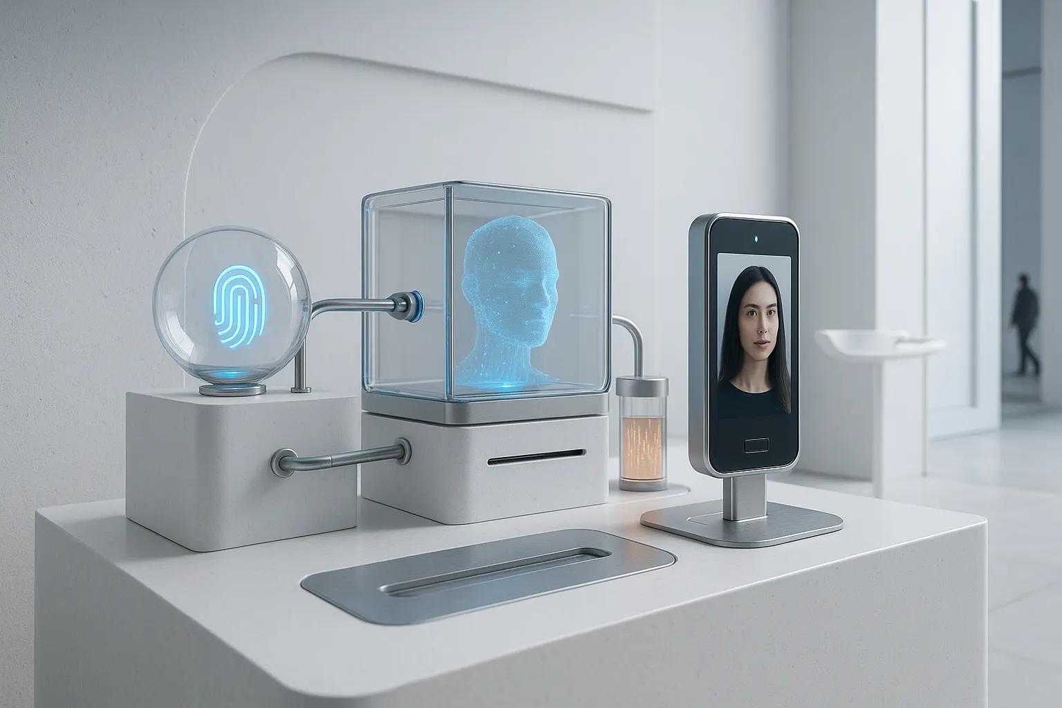 Conceptual 3D render illustrating Bank Account Recovery Deepfake Detection Controls: Securing Resets and Profile Changes