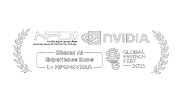NPCI and NVIDIA Bharat AI Experience Zone at Global Fintech Fest 2025 badge
