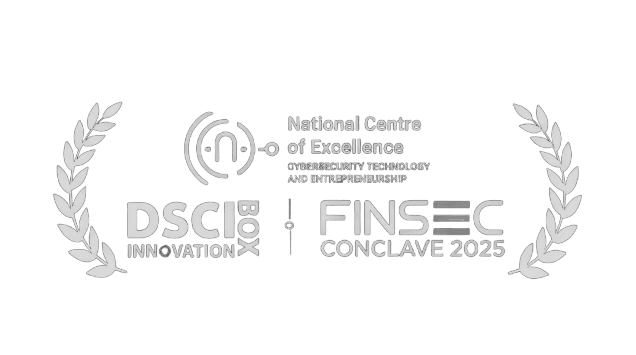 DSCI Innovation Box and FinSec Conclave 2025 recognition badge