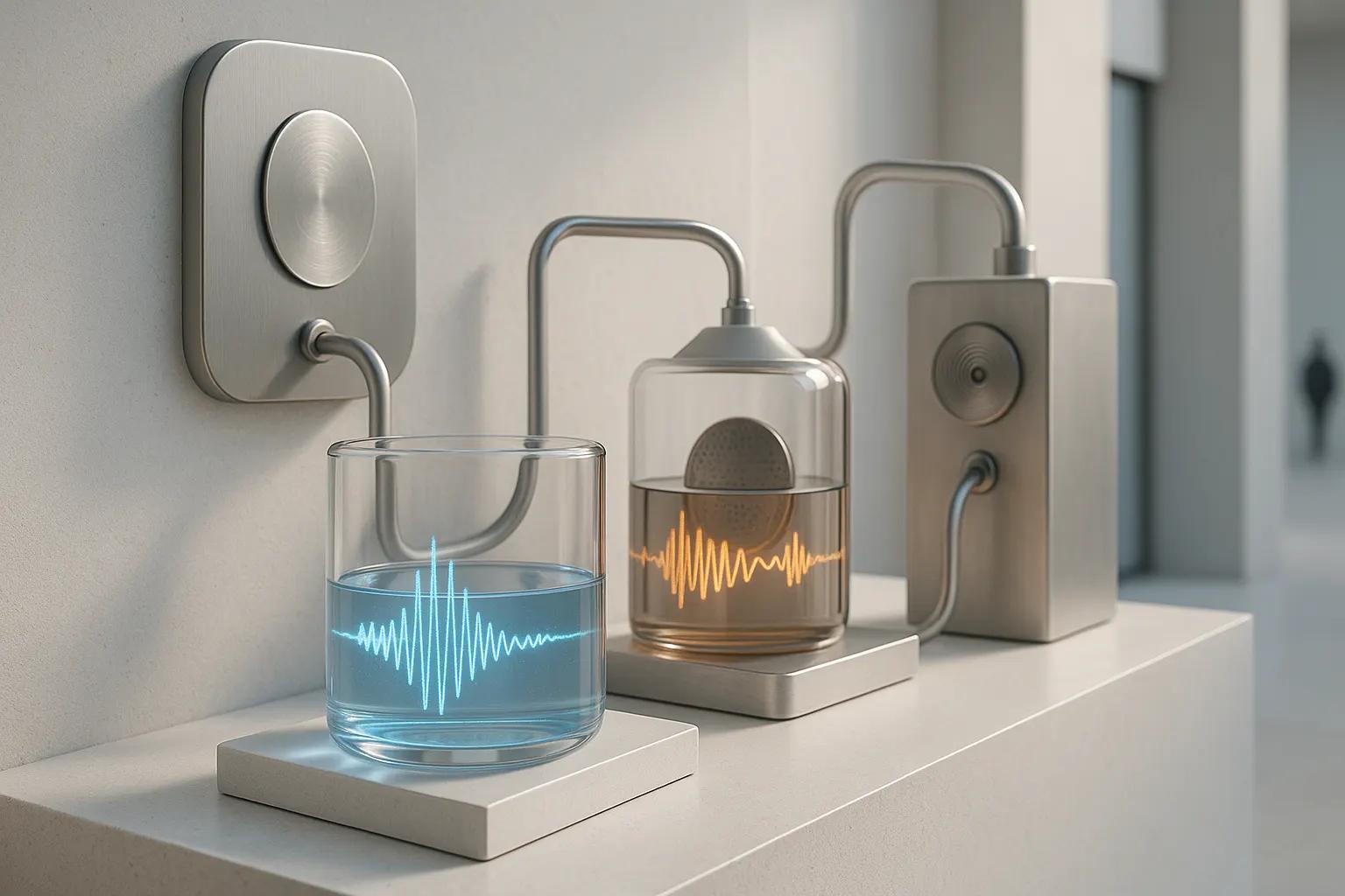 Conceptual 3D render illustrating Deepfake Detection for Voice Biometrics: Can Voice Cloning Beat Voice ID?